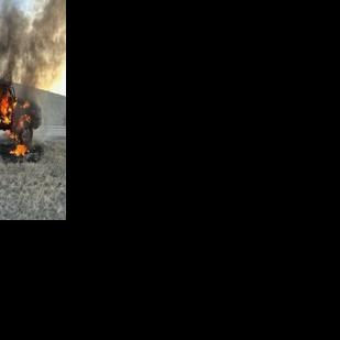 Truck fire on I-90 leads to another wreck