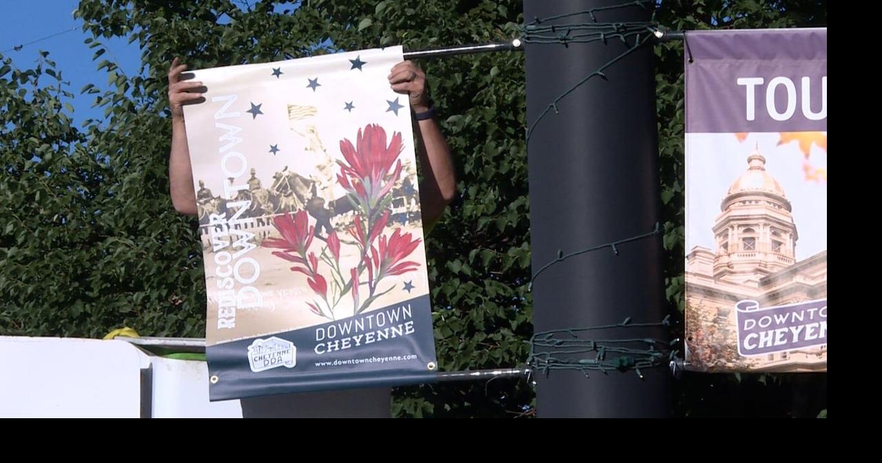 City of Cheyenne installs "refreshed" downtown banners, apart of "Rediscover Downtown" campaign