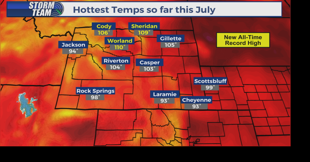 Heat Wave Recap across Wyoming