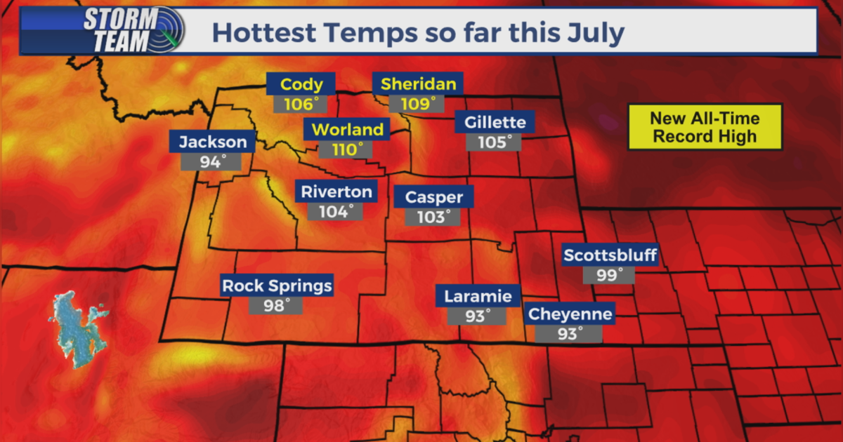 Heat Wave Recap across Wyoming