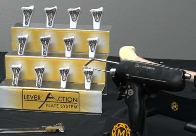 Intelli-sense drill and lever action plate system