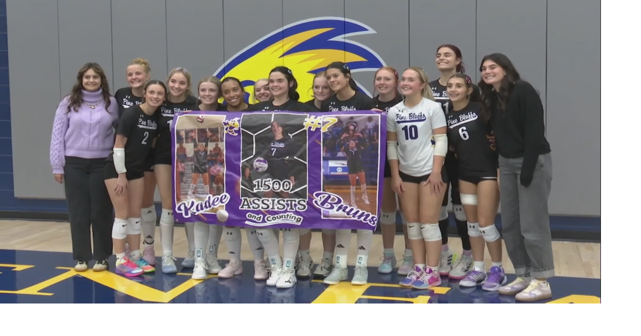 Pine Bluffs Volleyball sweeps Burns in rivalry game at LCCC