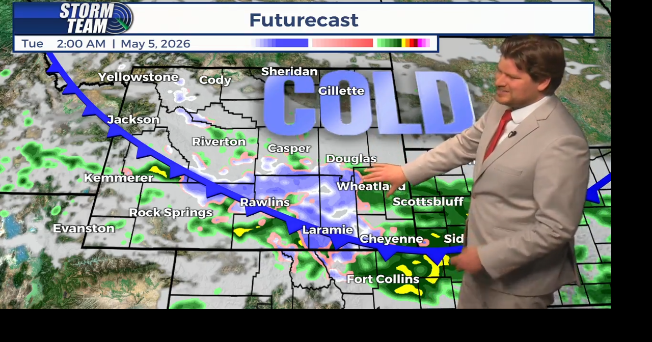 Cold front brings snow chances to SE Wyoming on Tuesday morning | 5/3 PM