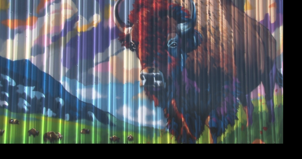 Highway 30 Bison Mural