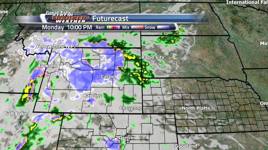 After a nice weekend rain and storms return with breezy conditions ...