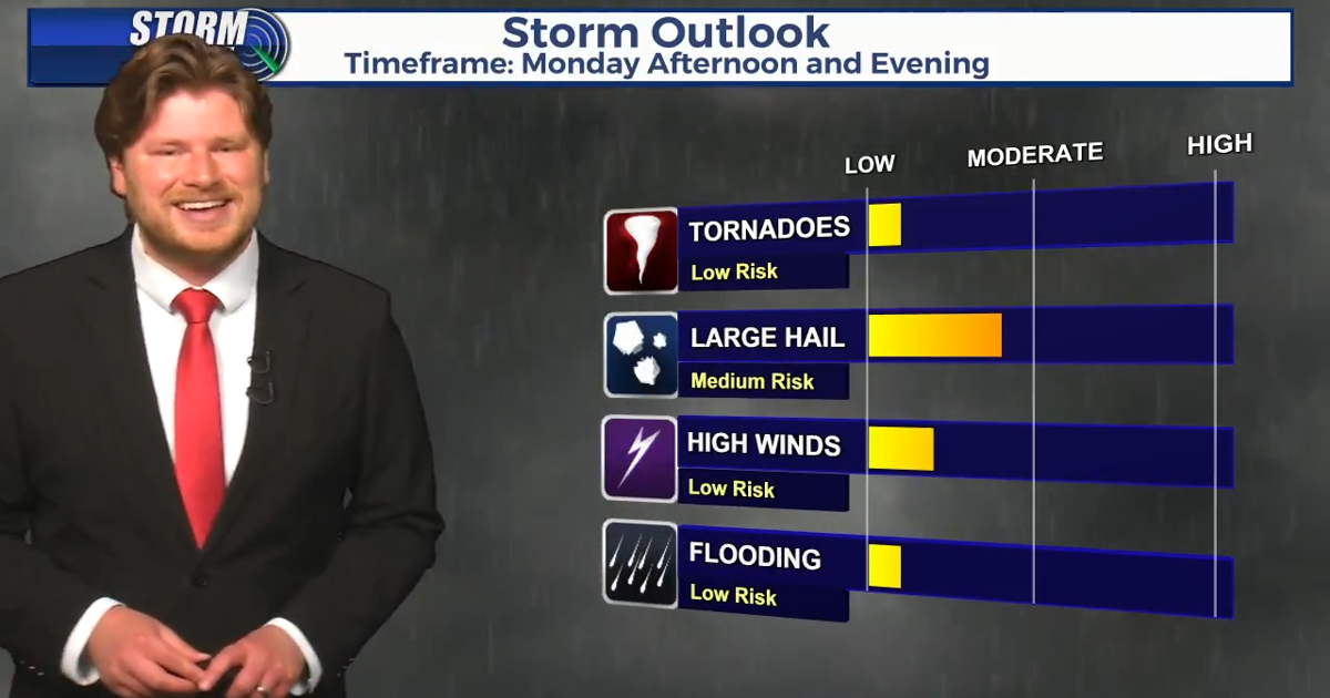 Severe storms possible in SE Wyoming on Monday | 5/31 PM May 31, 2026 15 mins ago