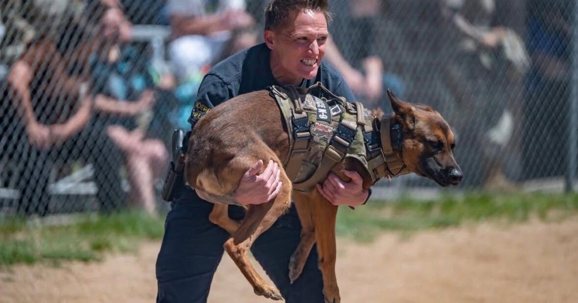 Cheyenne Police Department K9's compete at Warren Air Force Base