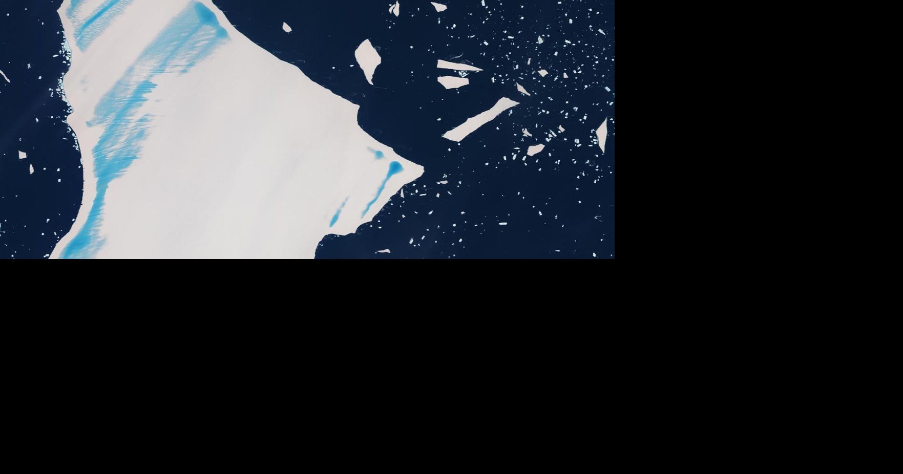 Satellite image shows world’s former largest iceberg near end