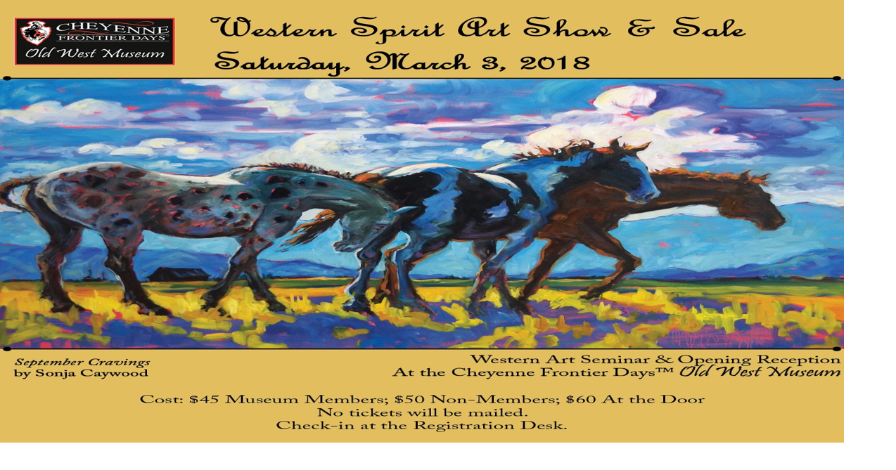 Western Spirit Art Show and Sale at the Old West Museum Community