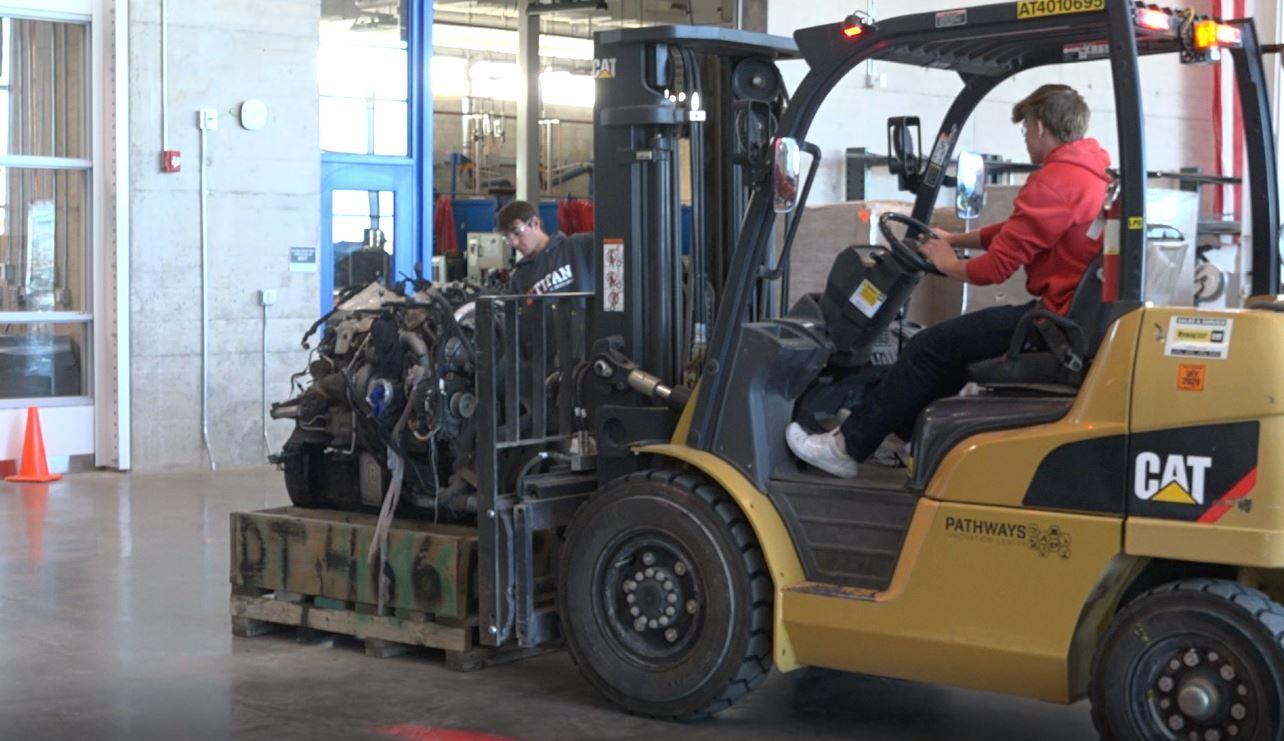 Pathways Innovation Center students receive forklift certification