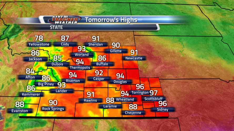 Hot and dry start to the work week | Forecast | wyomingnewsnow.tv