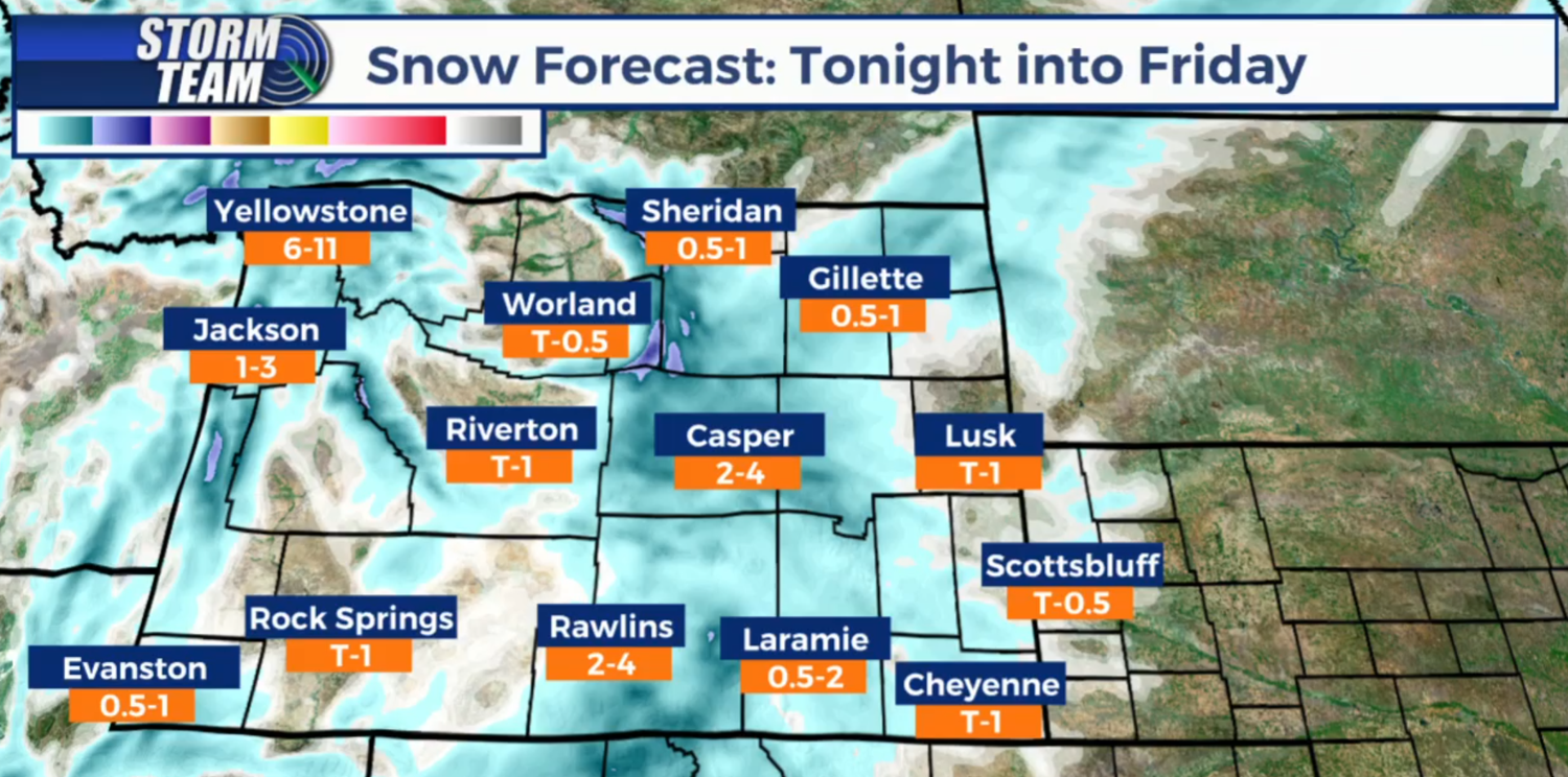Cold air and snow returns to the forecast | Weather | wyomingnewsnow.tv