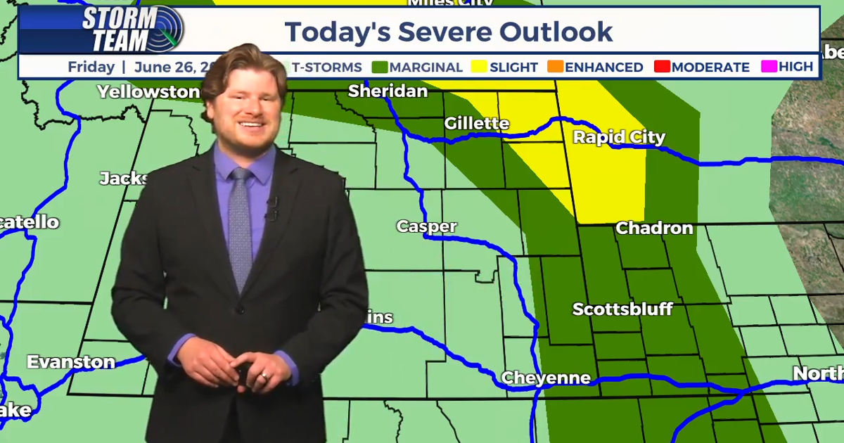 Marginal risk of severe storms in Eastern Wyoming this Friday
