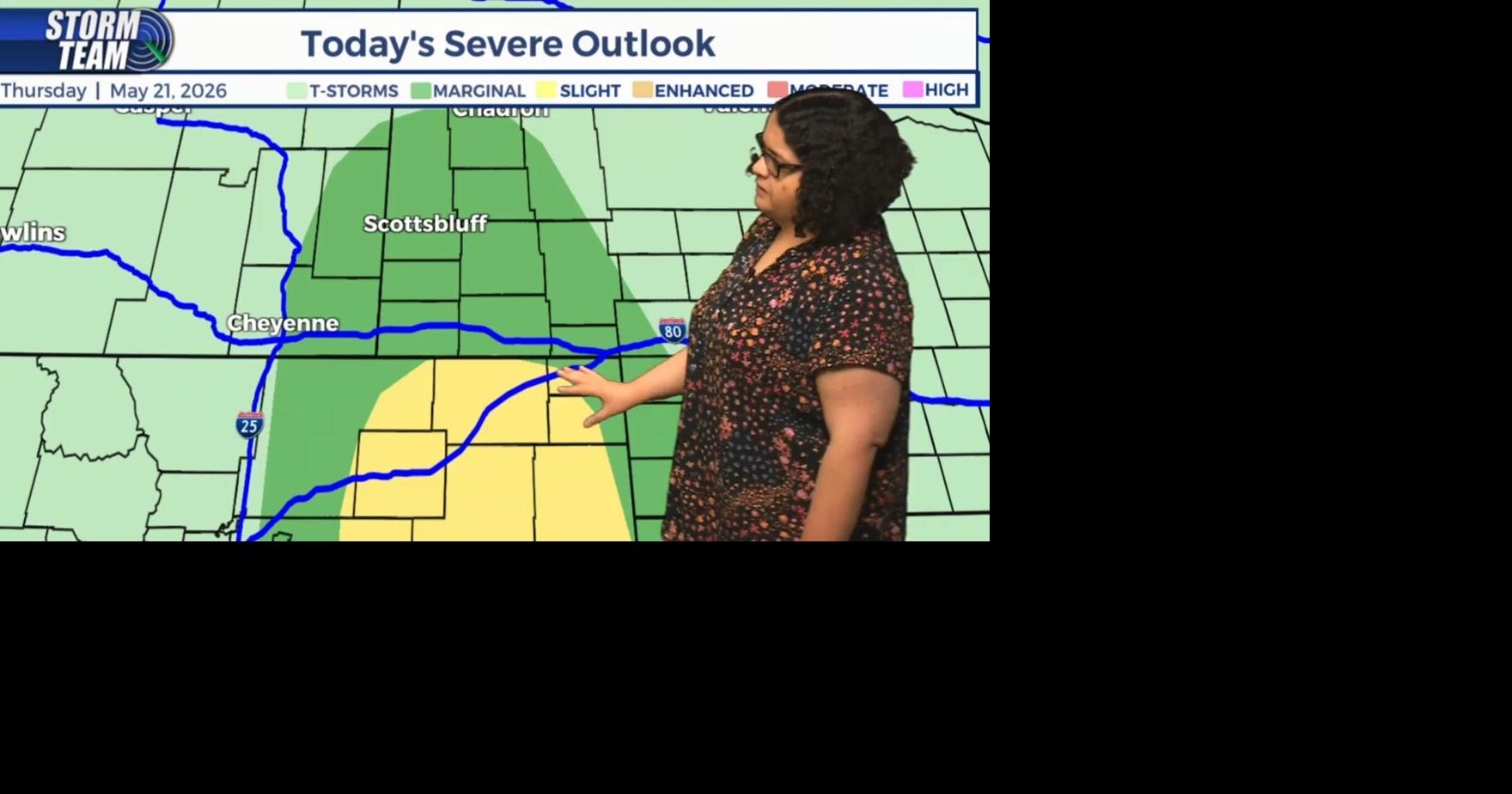 Strong storms possible this afternoon and evening