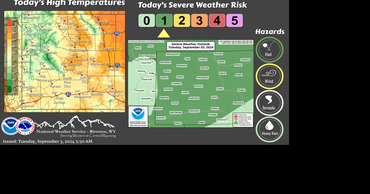 Tuesday Weather Cold Front To Cross The State Today News Wyotoday