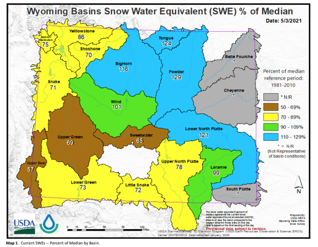 Wind River Range above normal for snowpack Local News