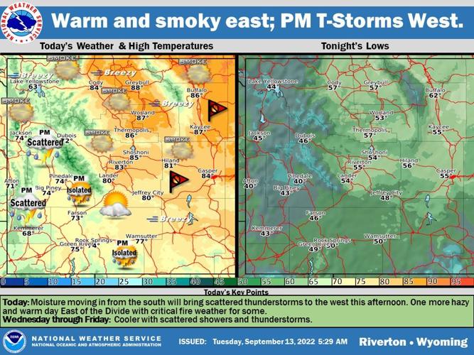 Warm, hazy and Dry for Tuesday | News | wyotoday.com