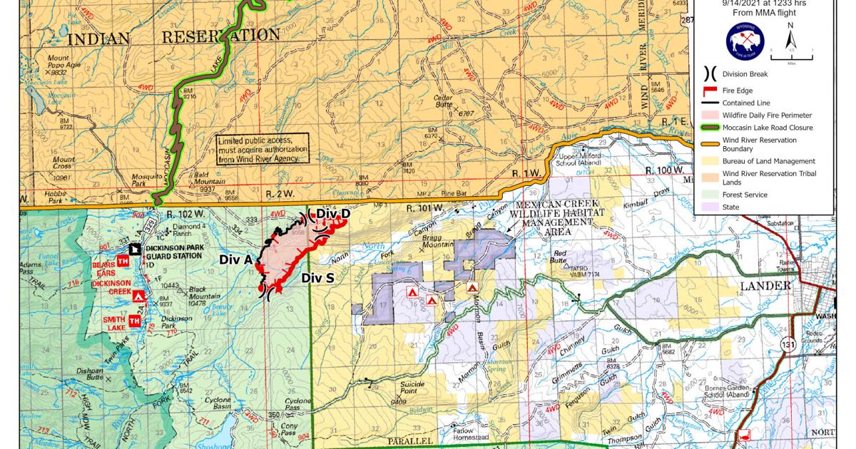 Labonte Fire Fire west of Lander still 30 percent contained | News | wyotoday.com