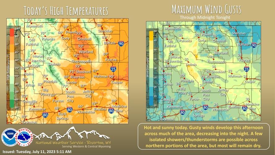 Warm and Sunny for Tuesday with Temperatures in the 90s for most | News ...