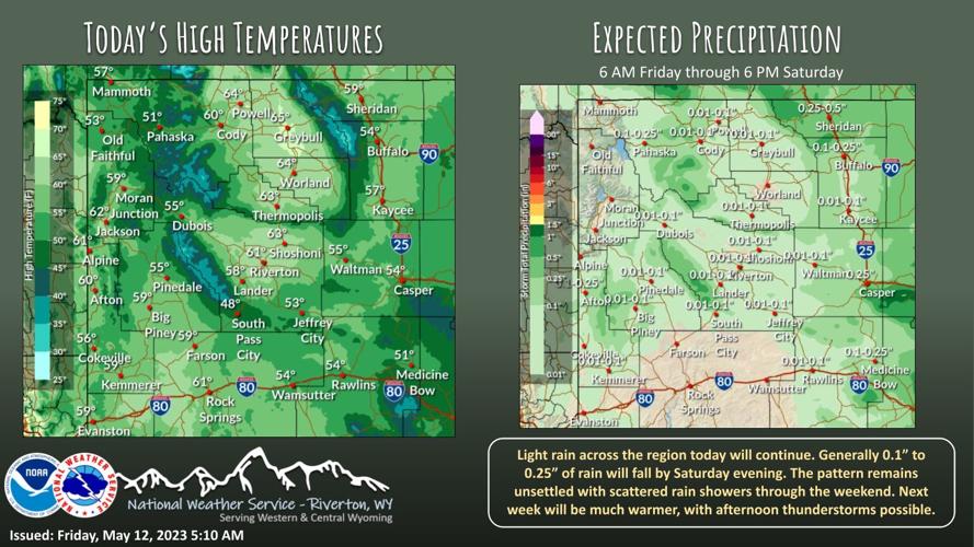 Cool for Friday with Isolated Rain Showers | | wyotoday.com