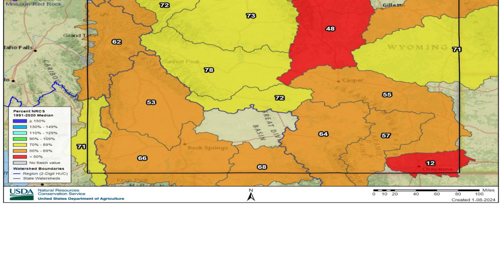 Snowpack in Wind River Range is state's highest