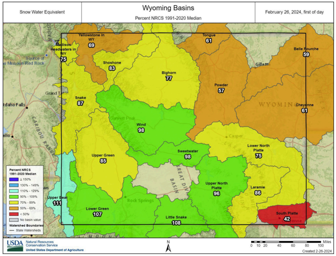 Wind River Range Snowpack near Normal