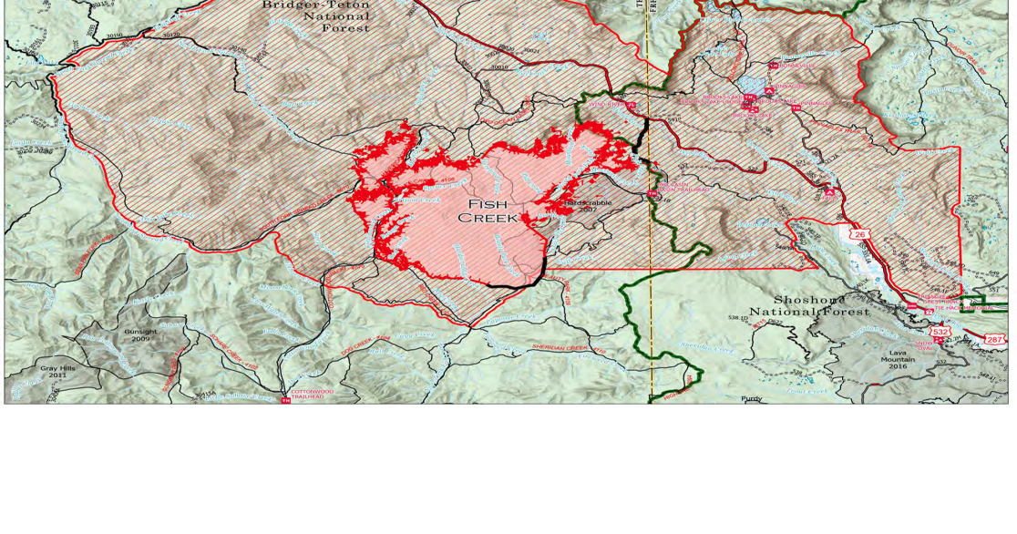 Fish Creek Fire Slowed but over 11K acres, Fire Lines Being Constructed
