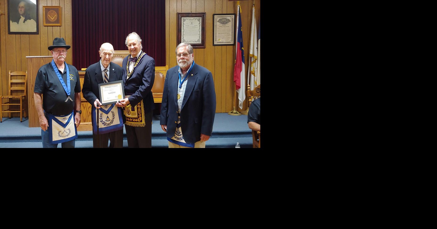 Local Mason celebrates 70th year of membership | News | yadkinripple.com