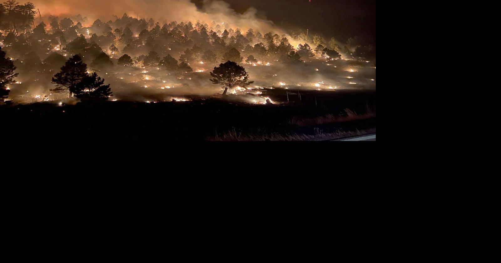 Wind, Dry Conditions Drive Fire Near Custer