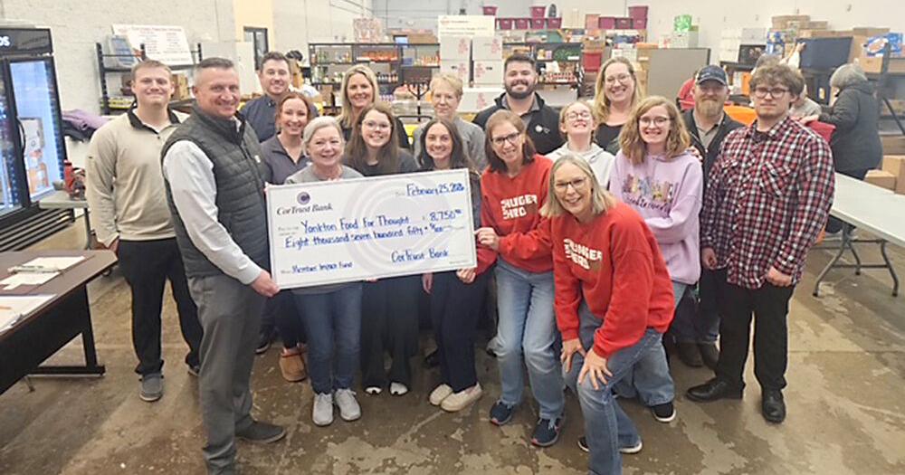 Cortrust Bank Donates $8,750 To Support Yankton ‘Food For Thought’