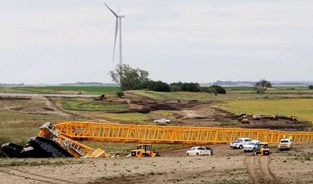 Crane Collapses Near Tripp Community