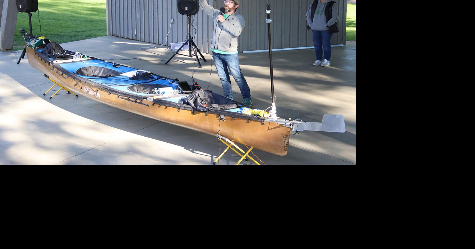 Paddle Team Discusses Missouri River Speed Record Attempt During Yankton Stop