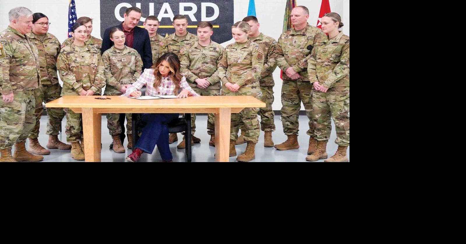 Noem Signs Law Providing 100 Tuition Coverage For SD National Guard