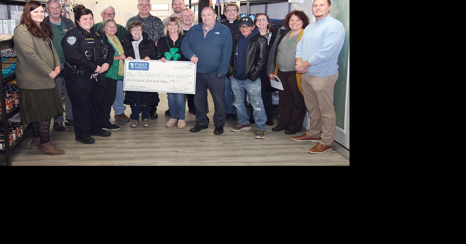 Contact Center Sees $100K Donation From First Dakota Bank