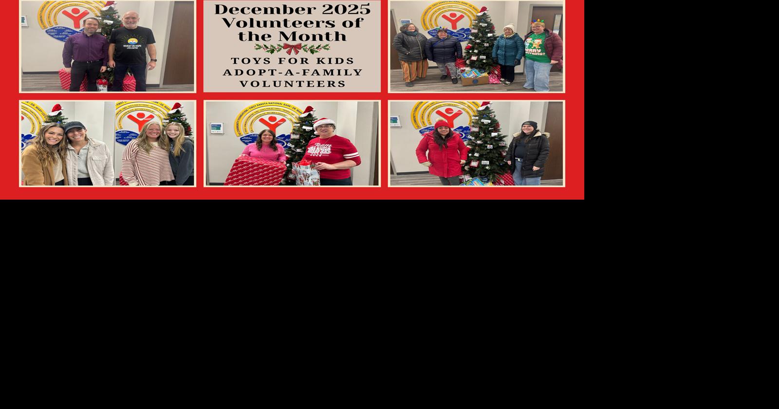 Toys For Kids/Adopt-A-Family Volunteers Named Volunteers Of The Month