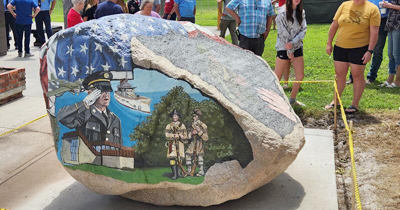 Crofton Unveils New Freedom Rock, Honors Military Veterans