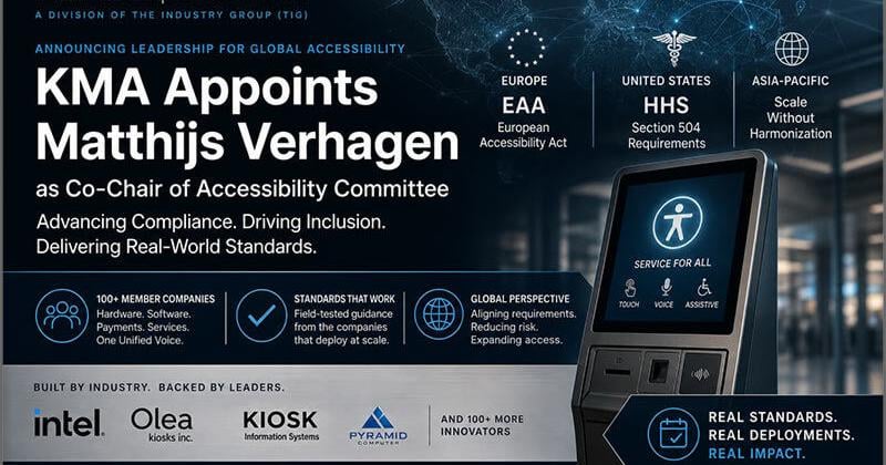 Kiosk Association Appoints Matthijs Verhagen as Accessibility Co-Chair to Advance Global Compliance Strategy