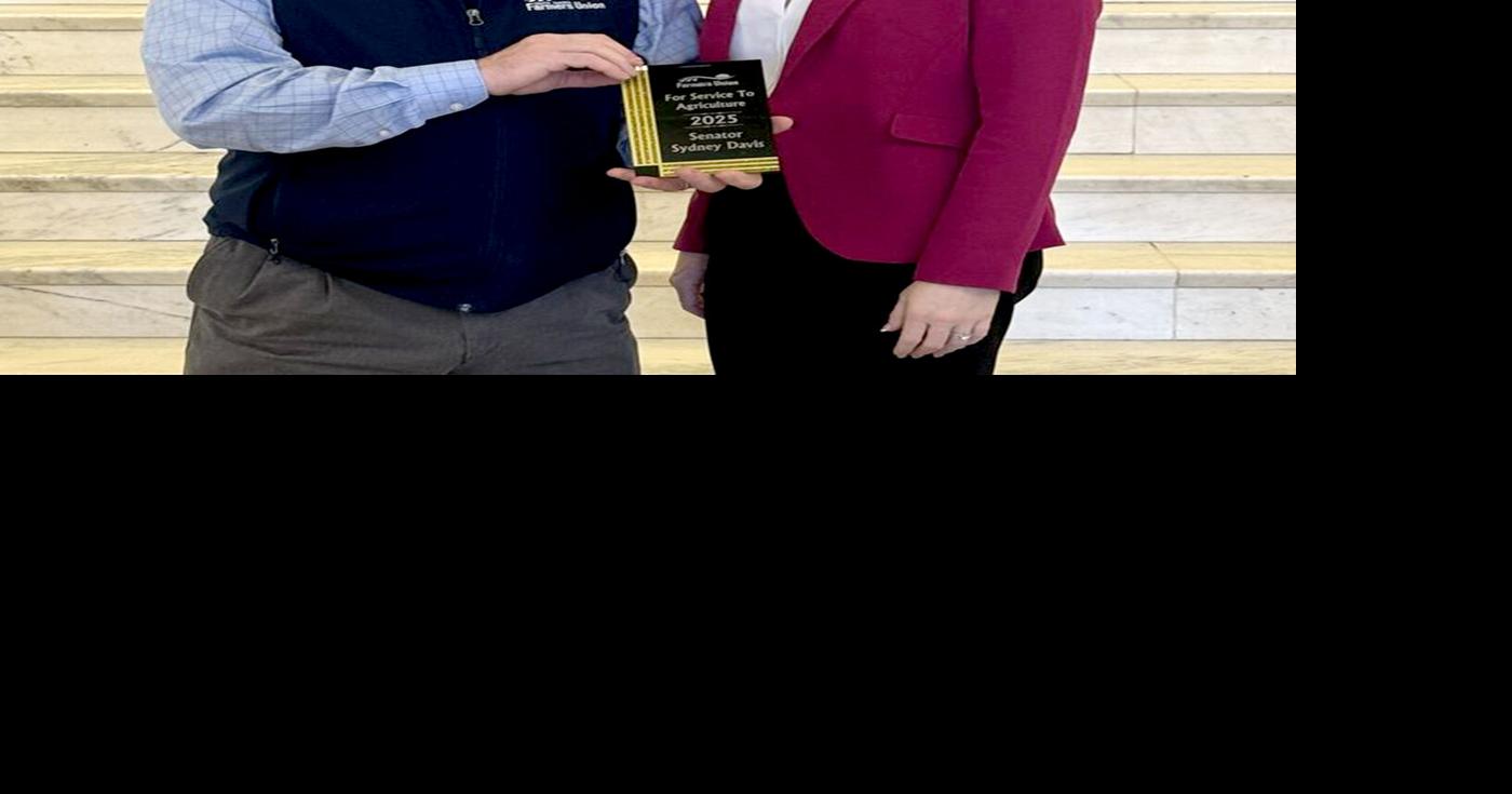 Legislative Day 2026: Farmers Union Recognizes Sen. Sydney Davis for Service to Agriculture