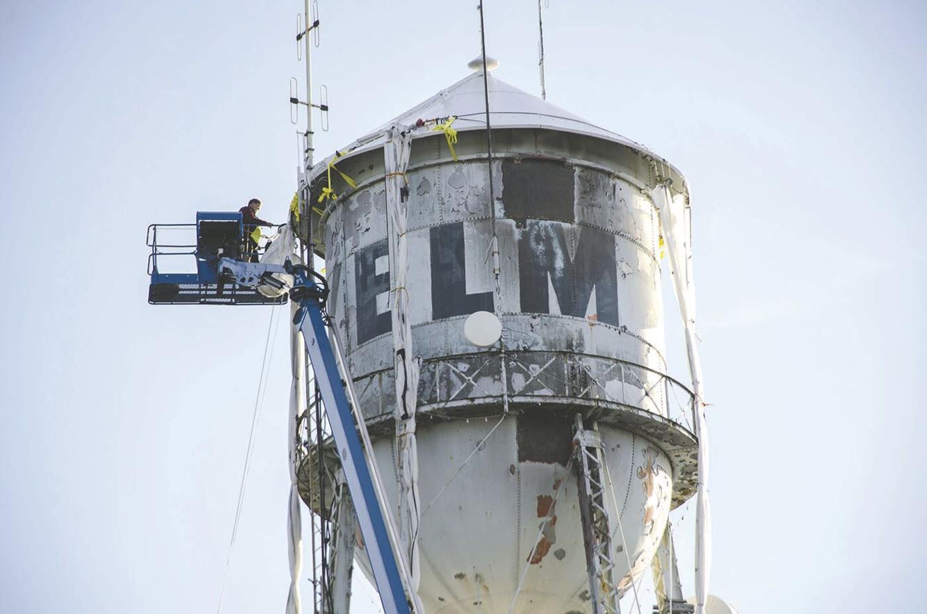 Historic Yelm Water Tower Restoration Underway News