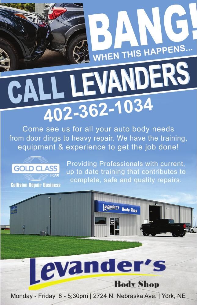 LEVANDERS BODY SHOP - Ad from 2023-03-07