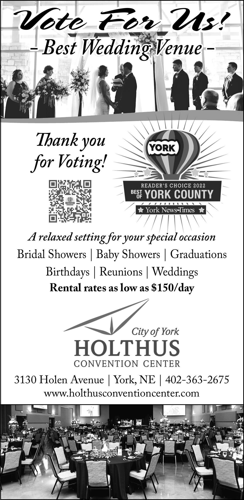 HOLTHUS CONVENTION CENTER - Ad from 2022-09-21