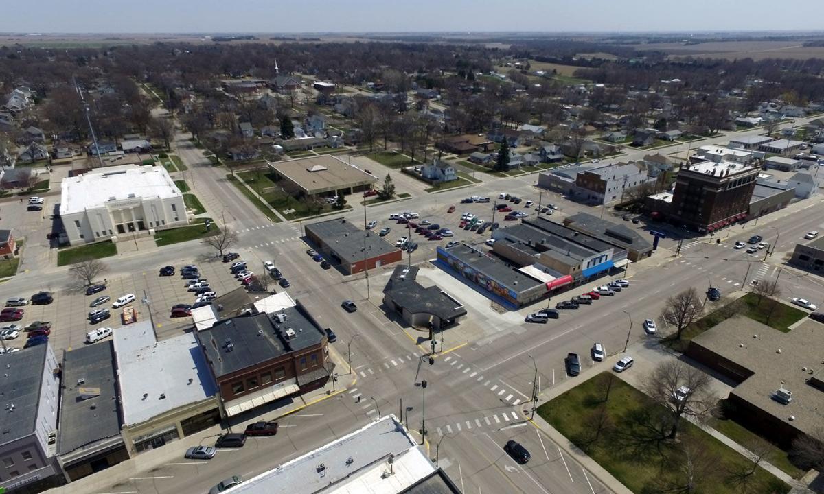 Downtown York City Drone stock