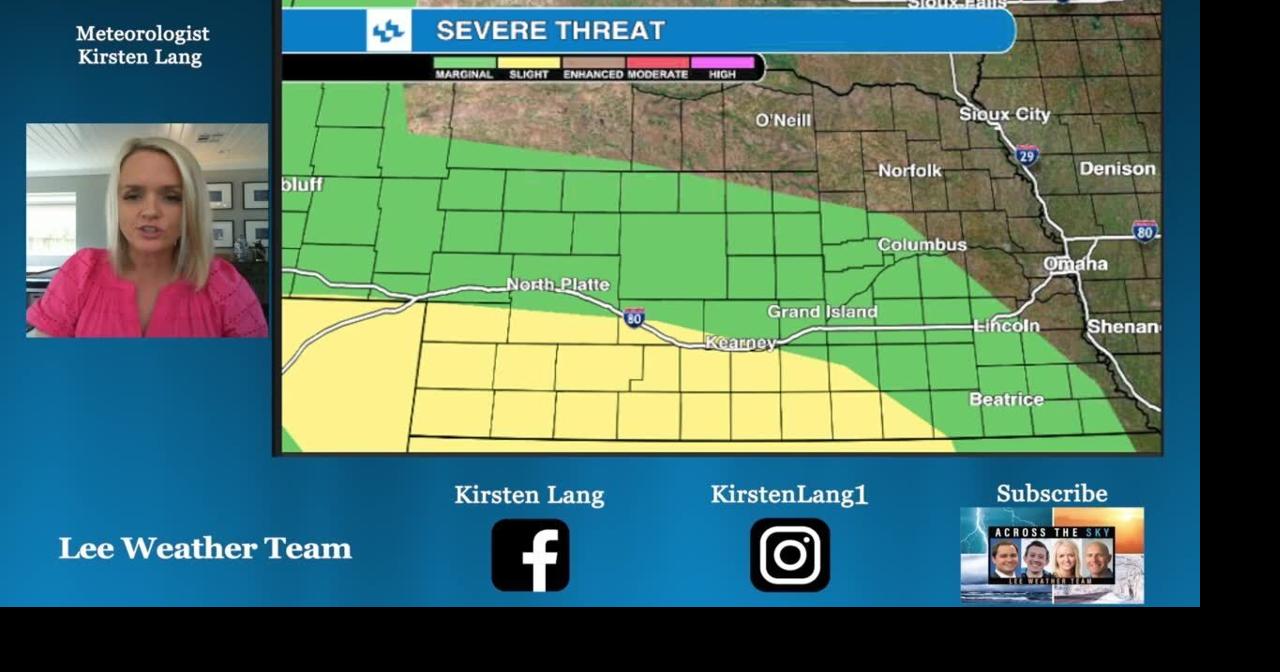 Severe storms bring threat for large hail in Nebraska. Meteorologist ...