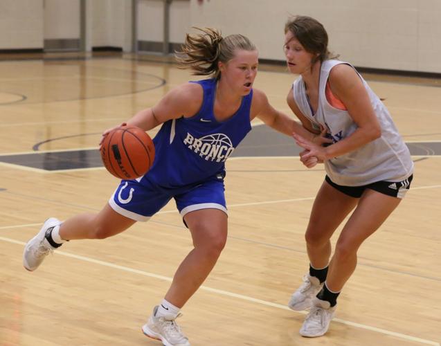 Centennial's Bargen is aggressive with her dribble