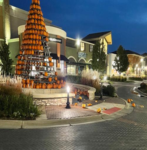 Village Pointe pumpkin vandalism