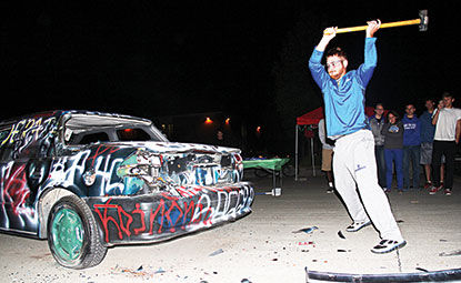 Car Bash fundraiser at York College