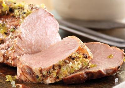 This spicy cranberry pork tenderloin will look beautiful on your Christmas table