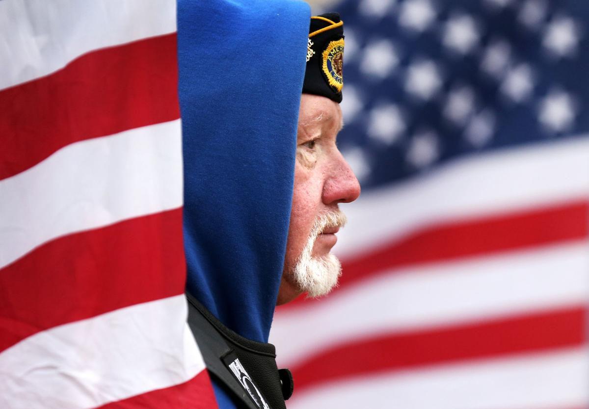 Patriot Guard member Dan Pedersen