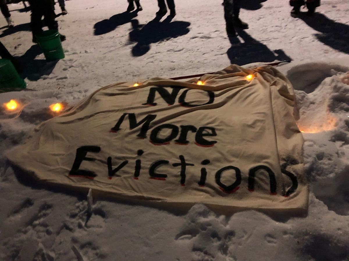 Eviction protest