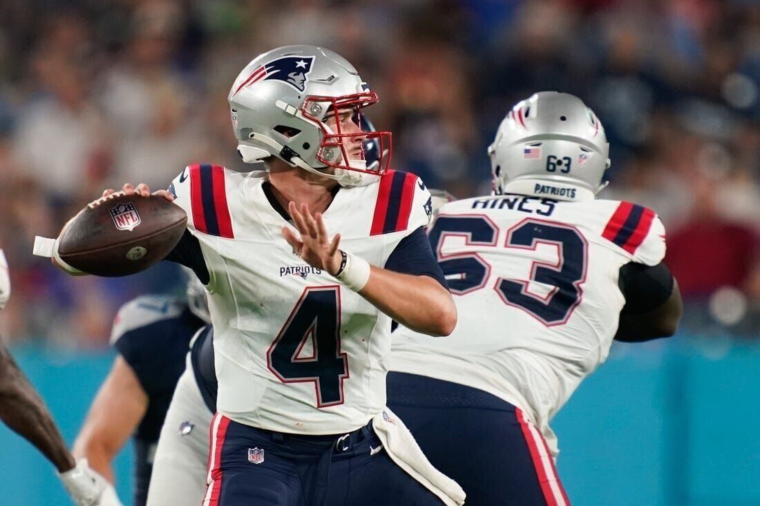 Report: Patriots moving up QB Bailey Zappe, releasing Matt Corral